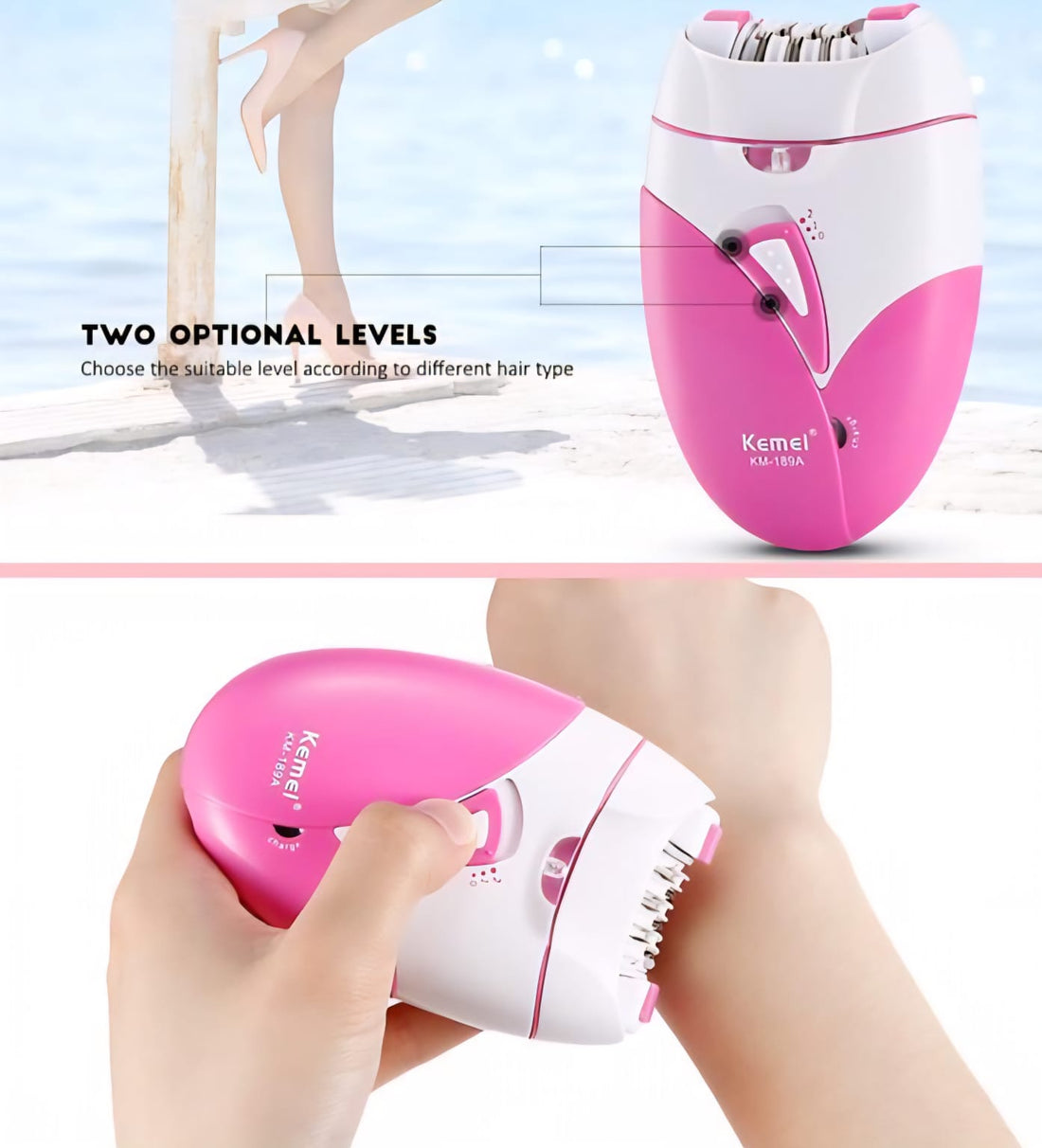 Kemei Women Electric Epilator 189-A