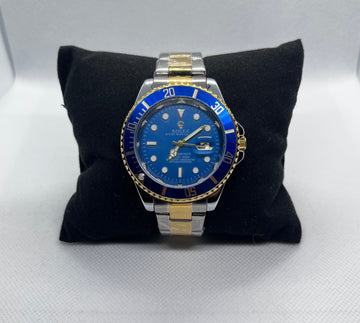 Rolex Submariner with blue dial and bezel