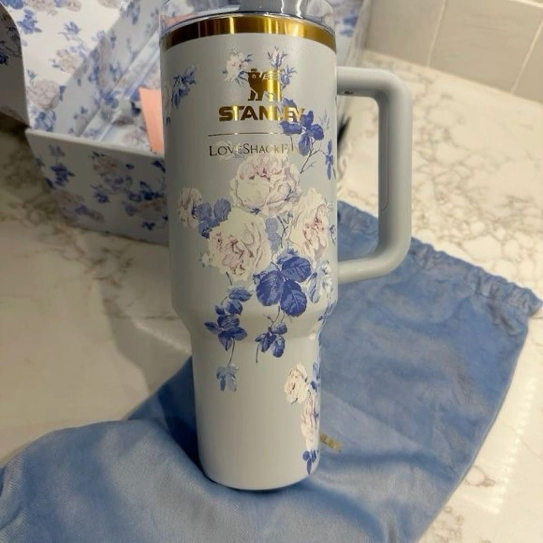 The Stanley x LoveShackFancy Quencher H2.O FlowState Tumbler