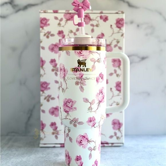 The Stanley x LoveShackFancy Quencher H2.O FlowState Tumbler