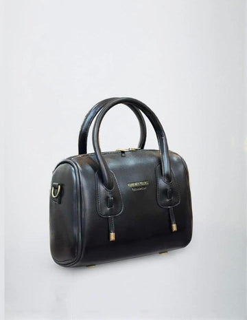 Midnight Luxe Structured Leather Handbag – Iconic Elegance for Every Occasion