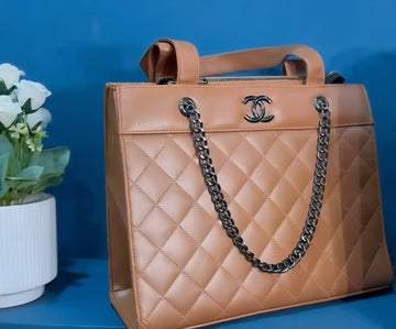 CHANEL Caramel Brown Tote Bag